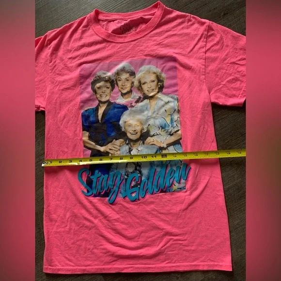 The Golden Girls Neon Pink Women’s T-shirt - Size Small - Picture 2 of 4